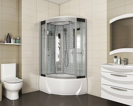 Душевая кабина Niagara Lux 120x80 NG-7712WL с гидромассажем