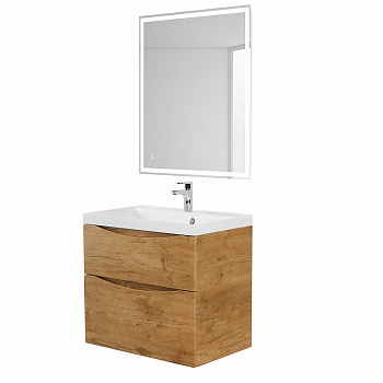 Тумба под раковину BelBagno Marino 90 MARINO-H60-900-2C-SO-RN-P подвесная Rovere Nature