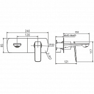 Смеситель для раковины Haiba HB80548-8 Белый Хром