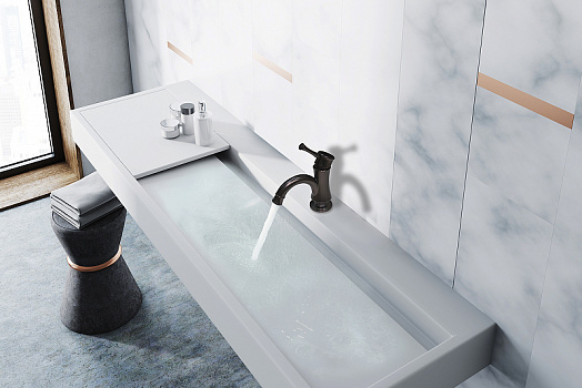 Смеситель для раковины Lemark Peretto LM6306RB Черный кофе