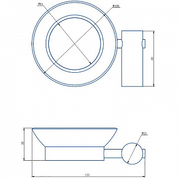 Мыльница Haiba HB8402 Нержавеющая сталь