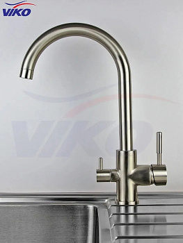 Смеситель для кухни Viko V-5154 Серебро