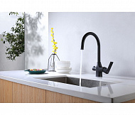 Смеситель для кухни Lemark Ursus LM7261BL Черный