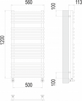 Полотенцесушитель Кремона П18 500х1200Terminus