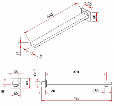 Душевая система Berges Nardis 2S Black 071002 Черная матовая