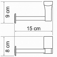 Держатель туалетной бумаги WasserKRAFT Exter K-5296 Светлая бронза