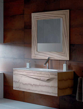 Тумба под раковину Clarberg Papyrus Wood 100 Pap-w.01.10/LIGHT подвесная Светлое дерево