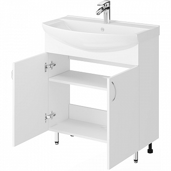 Тумба под раковину Avanti Duo 75 3597 Белая глянцевая