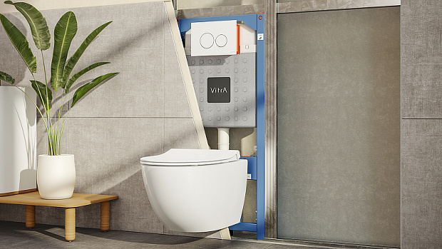 Инсталляция Vitra V12 762-5800-01 для унитаза без клавиши смыва