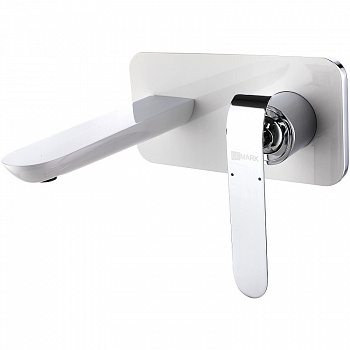 Смеситель для раковины Lemark Melange LM4926CW Хром Белый