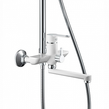 Душевая система Haiba HB24557-8 Белый Хром
