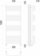 Полотенцесушитель Стандарт П22 500х1200Terminus