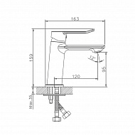 Смеситель для раковины Haiba HB10556 Хром