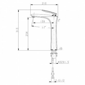 Смеситель для раковины Lemark Bellario LM6809C Хром