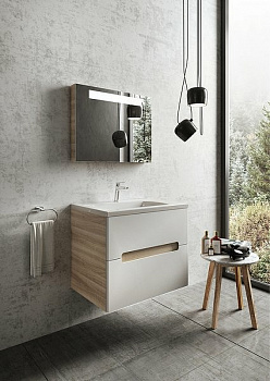 Тумба под раковину Ravak SD Classic II 80 L X000000913 подвесная Капучино Белая