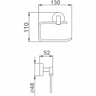 Держатель туалетной бумаги Haiba HB1703-3 Хром