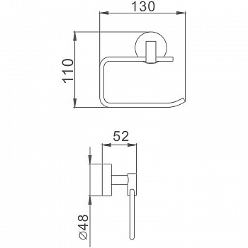 Держатель туалетной бумаги Haiba HB1703-3 Хром