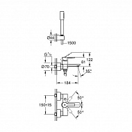 Смеситель для ванны Grohe Lineare 33850001 Хром