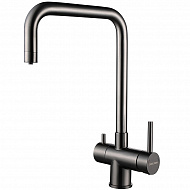 Смеситель для кухни Paulmark Wetter We213030-GM Вороненая сталь
