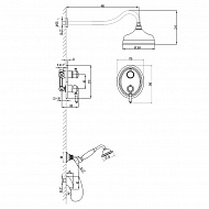 Душевая система Lemark Villa LM4829C Хром