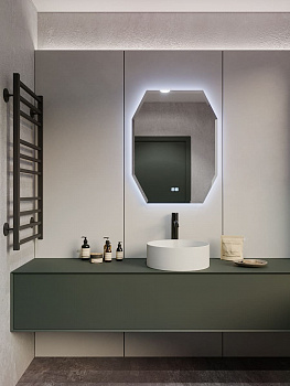 Зеркало с LED подсветкой Терминус Ватикан 800*600 quick touch