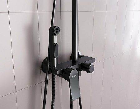 Душевая система Damixa Apollo DX220910300 Черная матовая