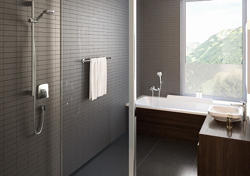 Душевой гарнитур Hansgrohe Croma Select E 26412400 Хром Белый