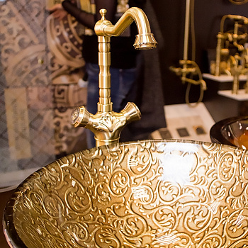 Смеситель для раковины Bronze de Luxe Royal 21973 Бронза