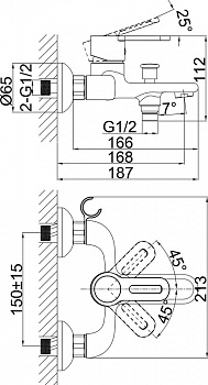 Комплект смесителей D&K DA1350002SET (DA1352141,DA1353201)