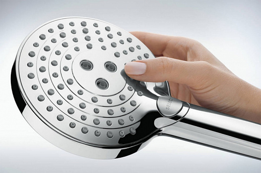 Душевая система Hansgrohe Raindance Select S Showerpipe 27633670 с термостатом Черный матовый