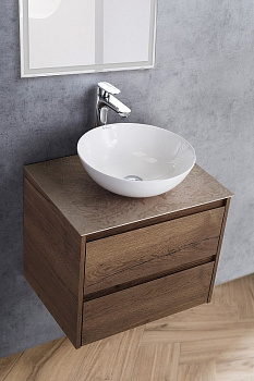 Тумба под раковину BelBagno Kraft 60 KRAFT-600-2C-SO-RT подвесная Rovere Tabacco