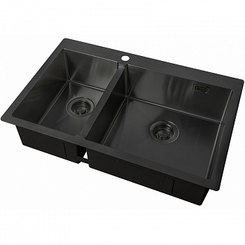 Кухонная мойка ZorG Light Grafit ZL R 780-2-510-R GRAFIT Графит