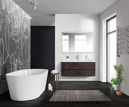 Тумба под раковину BelBagno 120 ALBANO-1200-2C-SO-RNG подвесная Rovere Nature Grigio
