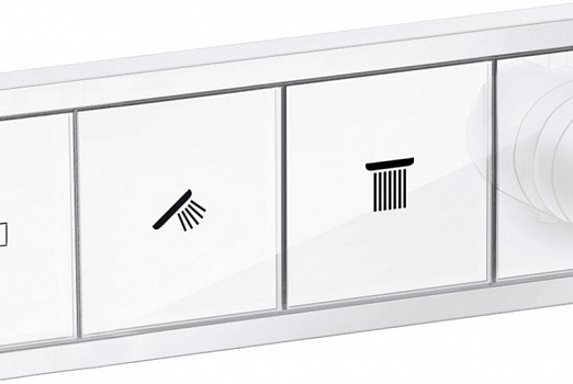 Смеситель для душа Hansgrohe RainSelect 15380700 с термостатом Белый матовый
