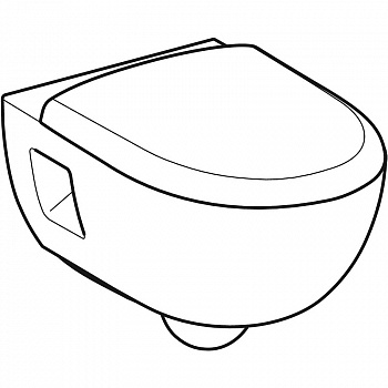 Унитаз Geberit Renova T54 Rimfree 500.800.00.1 с сиденьем Микролифт