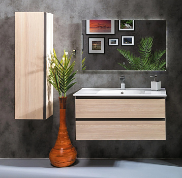 Тумба под раковину Boheme Armadi Art Copolda 100 849-100-LW подвесная Light Wood