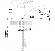 Смеситель для раковины Lemark Plus Advance LM1207C Хром