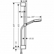 Душевой гарнитур Hansgrohe Pulsify Select Relaxation 24160000 Хром