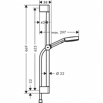 Душевой гарнитур Hansgrohe Pulsify Select Relaxation 24160000 Хром