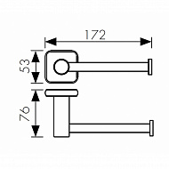 Держатель туалетной бумаги Kaiser KH-4720/1721 Бронза