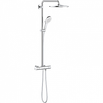 Душевая система Grohe Rainshower SmartActive 26647LS0 с термостатом Белая луна Хром
