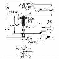 Смеситель для раковины Grohe Essence 23462GN1 Холодный рассвет матовый