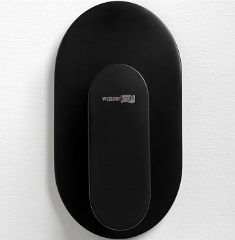 Смеситель для душа WasserKRAFT Elbе 7451 Черный матовый Хром