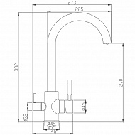 Смеситель для кухни Haiba HB76840 Хром