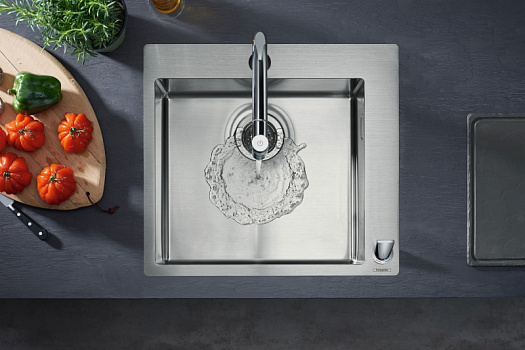 Кухонная мойка Hansgrohe C71-F450-06 43201000 со смесителем Хром