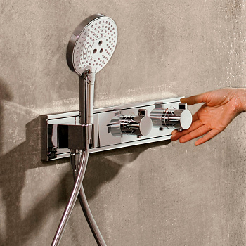 Смеситель для душа Hansgrohe RainSelect 15355000 с термостатом Хром