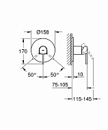 Смеситель для душа Grohe Plus 24059003 Хром