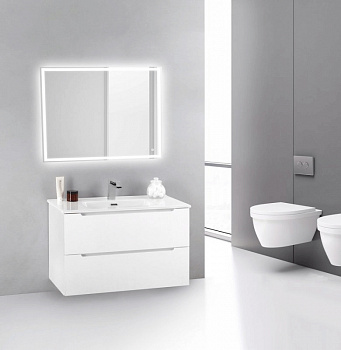 Тумба под раковину BelBagno ETNA 39-800/390-2C-SO-BL-P подвесная Bianco Lucido