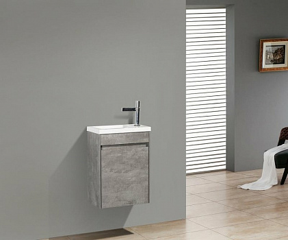 Тумба под раковину BelBagno Pietra Mini 40 PIETRA MINI-400-1A-SO-SCM-R подвесная Cemento