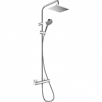 Душевая система Hansgrohe Vernis Shape Showerpipe 26286000 с термостатом Хром